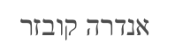 name in Hebrew script
